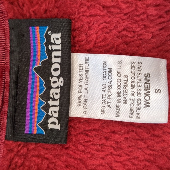 😍❤️ Patagonia Red Fleece Pullover Sweater Women's size Small 😍❤️ - Picture 3 of 11